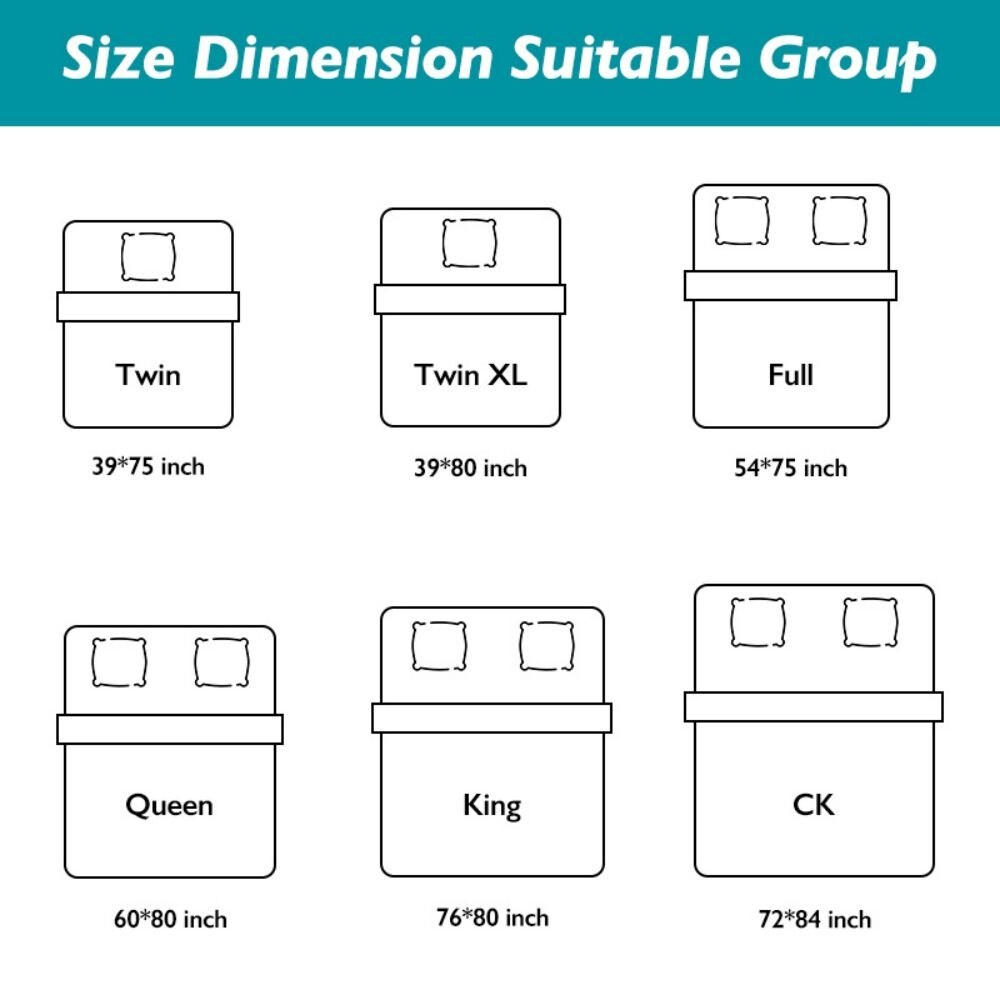 Housses de matelas en mousse à mémoire de forme blanches de 4 pouces