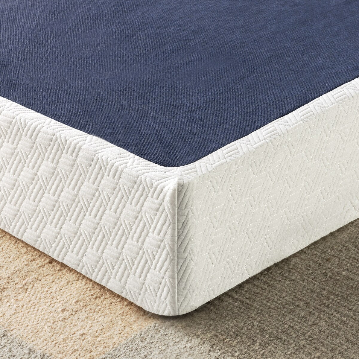 Support de matelas à sommier métallique de 4 et 7,5 pouces avec lattes en bois