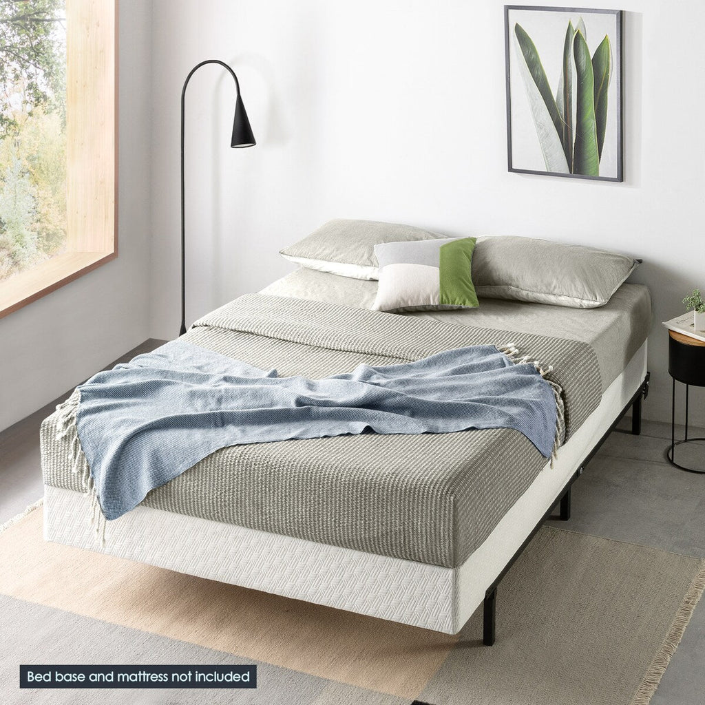 Support de matelas à sommier métallique de 4 et 7,5 pouces avec lattes en bois