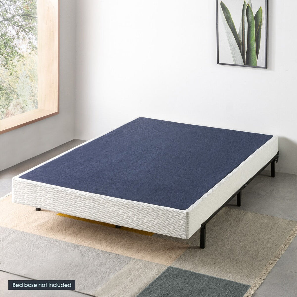 Support de matelas à sommier métallique de 4 et 7,5 pouces avec lattes en bois