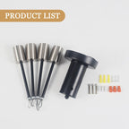 Plafonnier semi-encastré industriel à 4 lampes pour cuisine, salle à manger, chambre à coucher, bureau, salon - N/A