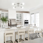 Plafonnier semi-encastré industriel à 4 lampes pour cuisine, salle à manger, chambre à coucher, bureau, salon - N/A