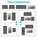 Ensemble de conversation de patio en osier 4 pièces avec canapé et chaise en rotin