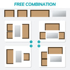 Ensemble de conversation de patio en osier 4 pièces avec canapé et chaise en rotin