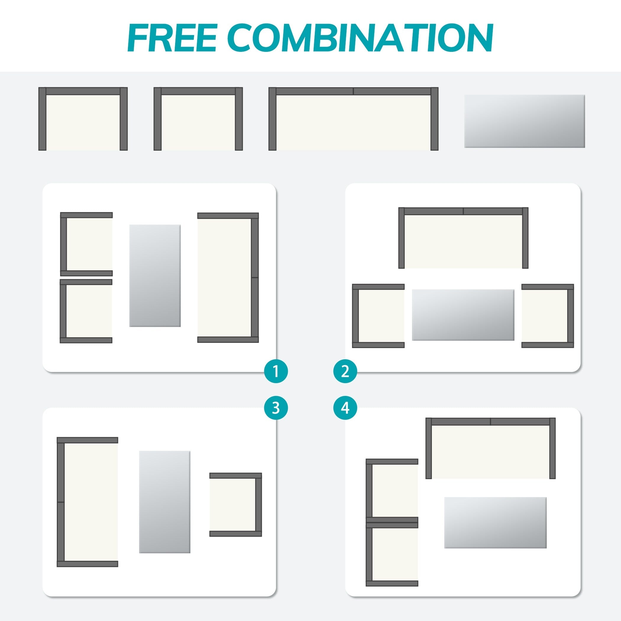 Ensemble de conversation de patio en osier 4 pièces avec canapé et chaise en rotin