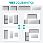 Ensemble de conversation de patio en osier 4 pièces avec canapé et chaise en rotin