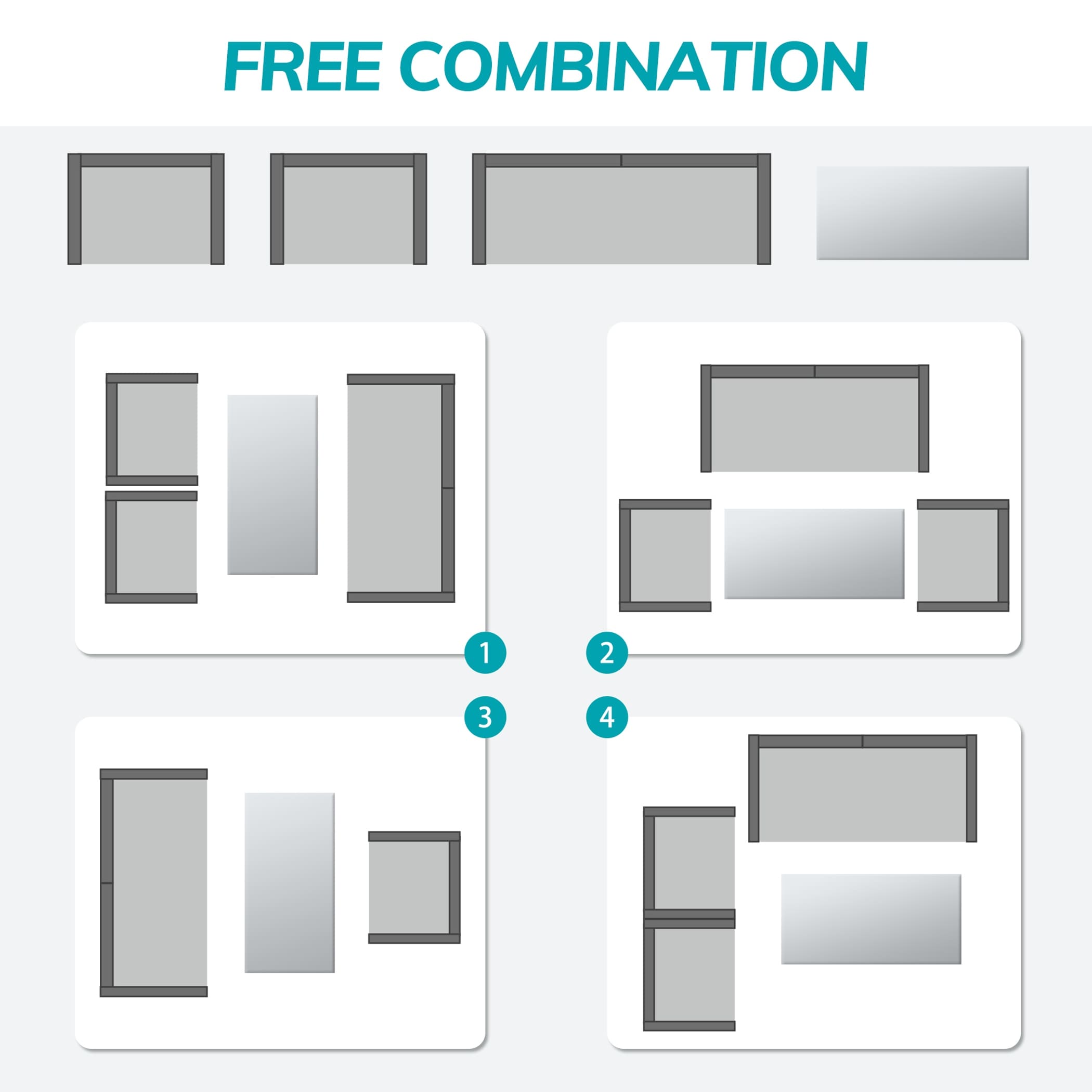 Ensemble de conversation de patio en osier 4 pièces avec canapé et chaise en rotin