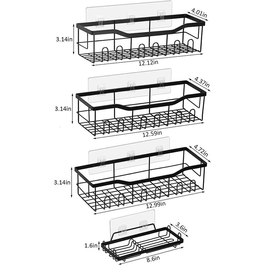 Lot de 4 paniers de douche - 4 pièces