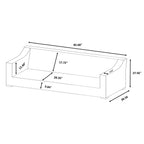 Ensemble de canapés Manhattan rustiques en osier, 4 pièces, avec verre trempé