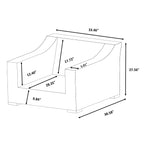 Ensemble de canapés Manhattan rustiques en osier, 4 pièces, avec verre trempé