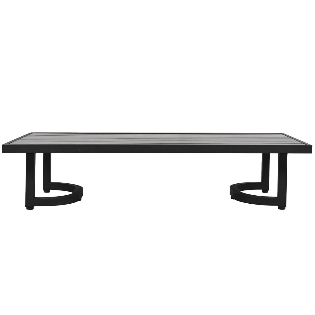 Ensemble de canapés d'extérieur 4 pièces 5 places en acier avec table basse, imperméable, antirouille et anti-UV