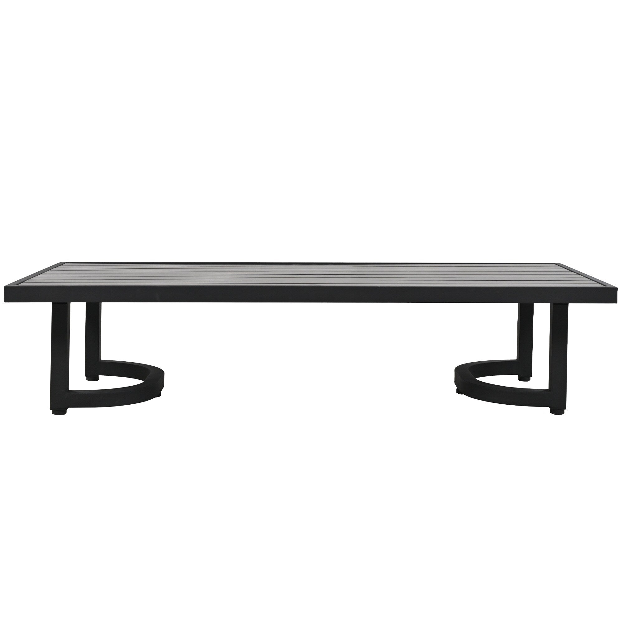 Ensemble de canapés d'extérieur 4 pièces 5 places en acier avec table basse, imperméable, antirouille et anti-UV