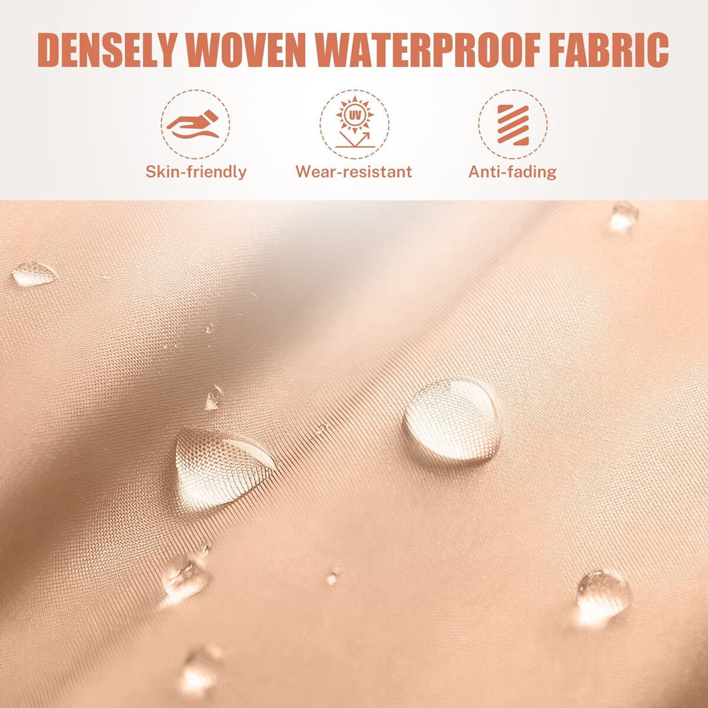 Ensemble de meubles de patio extérieur en osier 4 pièces avec table, causeuse et 2 chaises