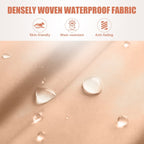 Ensemble de meubles de patio extérieur en osier 4 pièces avec table, causeuse et 2 chaises