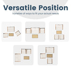 Ensemble de conversation de patio 4 pièces avec coussins et chaises berçantes