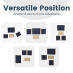 Ensemble de conversation de patio 4 pièces avec coussins et chaises berçantes