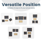 Ensemble de conversation de patio 4 pièces avec coussins et chaises berçantes