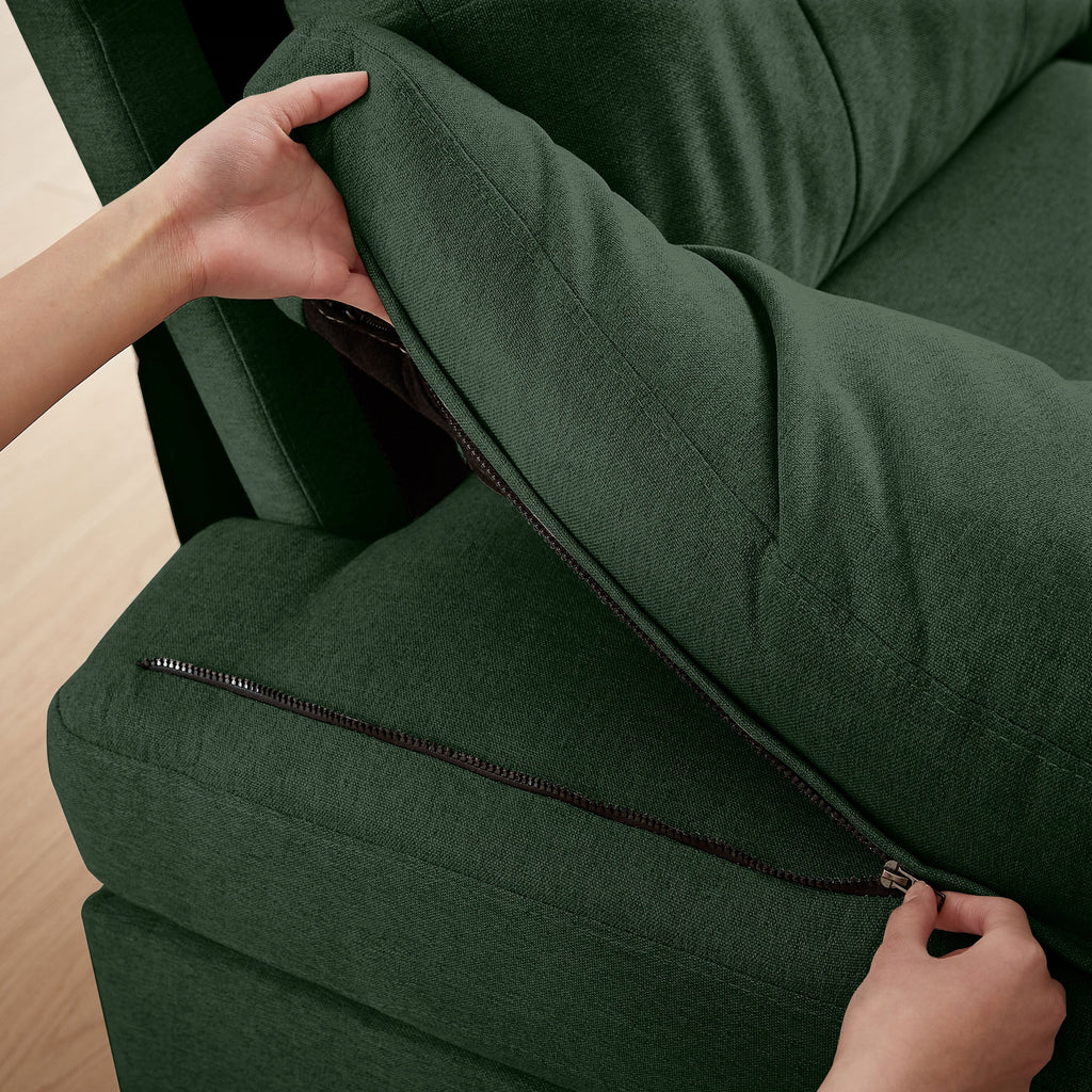 Canapé sectionnel 4 places en U avec méridienne double pour salon