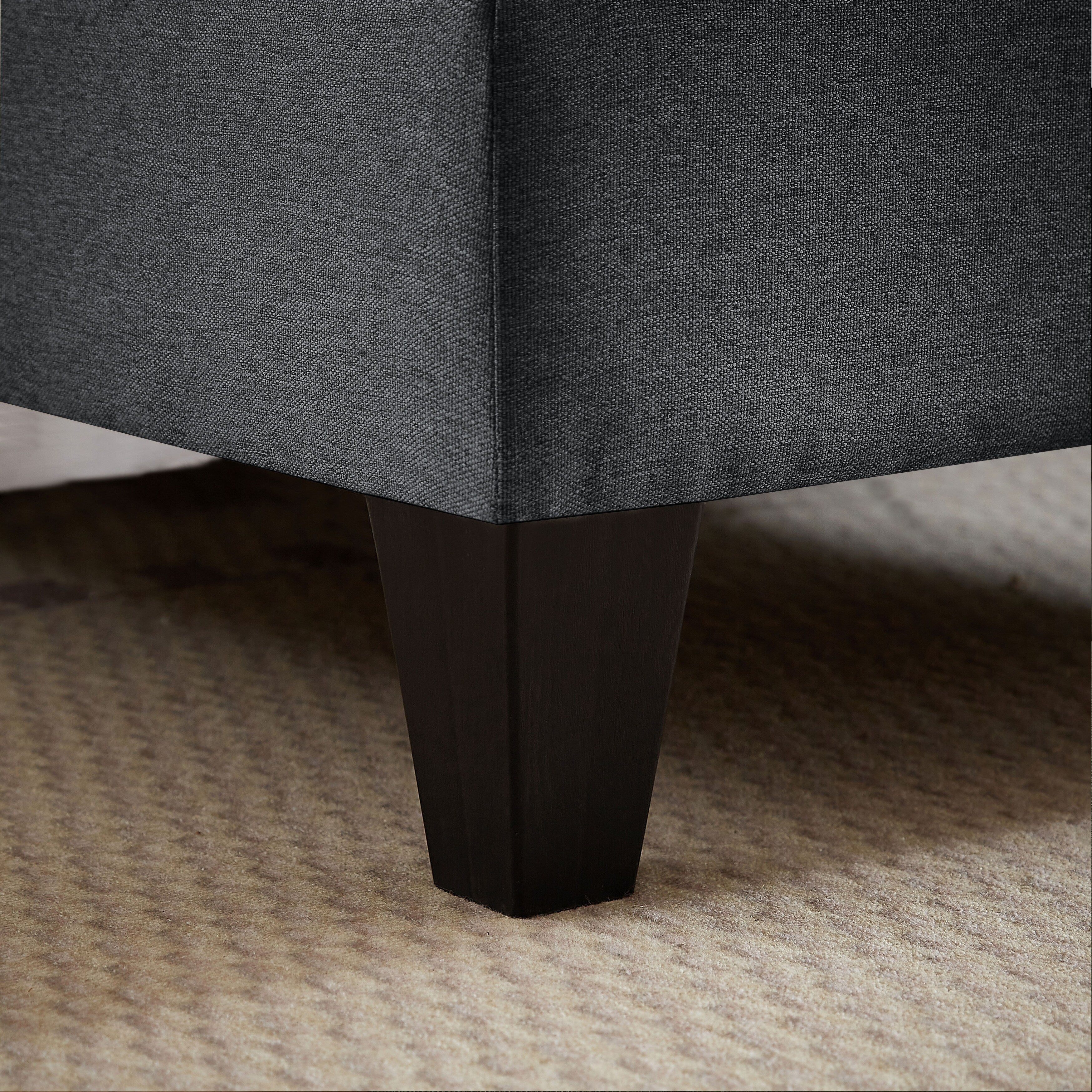 Canapé sectionnel 4 places en U avec méridienne double pour salon