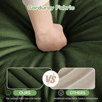 Canapé 4 places en chenille avec housse amovible pour salon