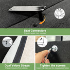 Canapé 4 places en chenille avec housse amovible pour salon