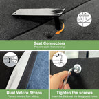 Canapé 4 places en chenille avec housse amovible pour salon