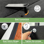 Canapé 4 places en chenille avec housse amovible pour salon