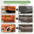 Canapé 4 places en chenille avec housse amovible pour salon