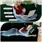 Canapé 4 places en velours côtelé extra profond pour salon