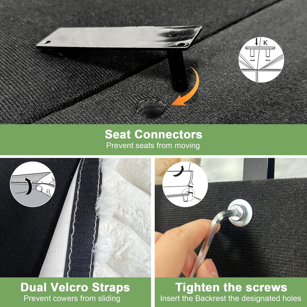 Canapé 4 places en velours côtelé extra profond pour salon