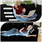 Canapé 4 places en velours côtelé extra profond pour salon