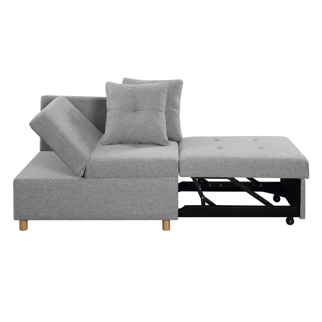 Canapé-lit convertible 4 en 1 avec dossier réglable