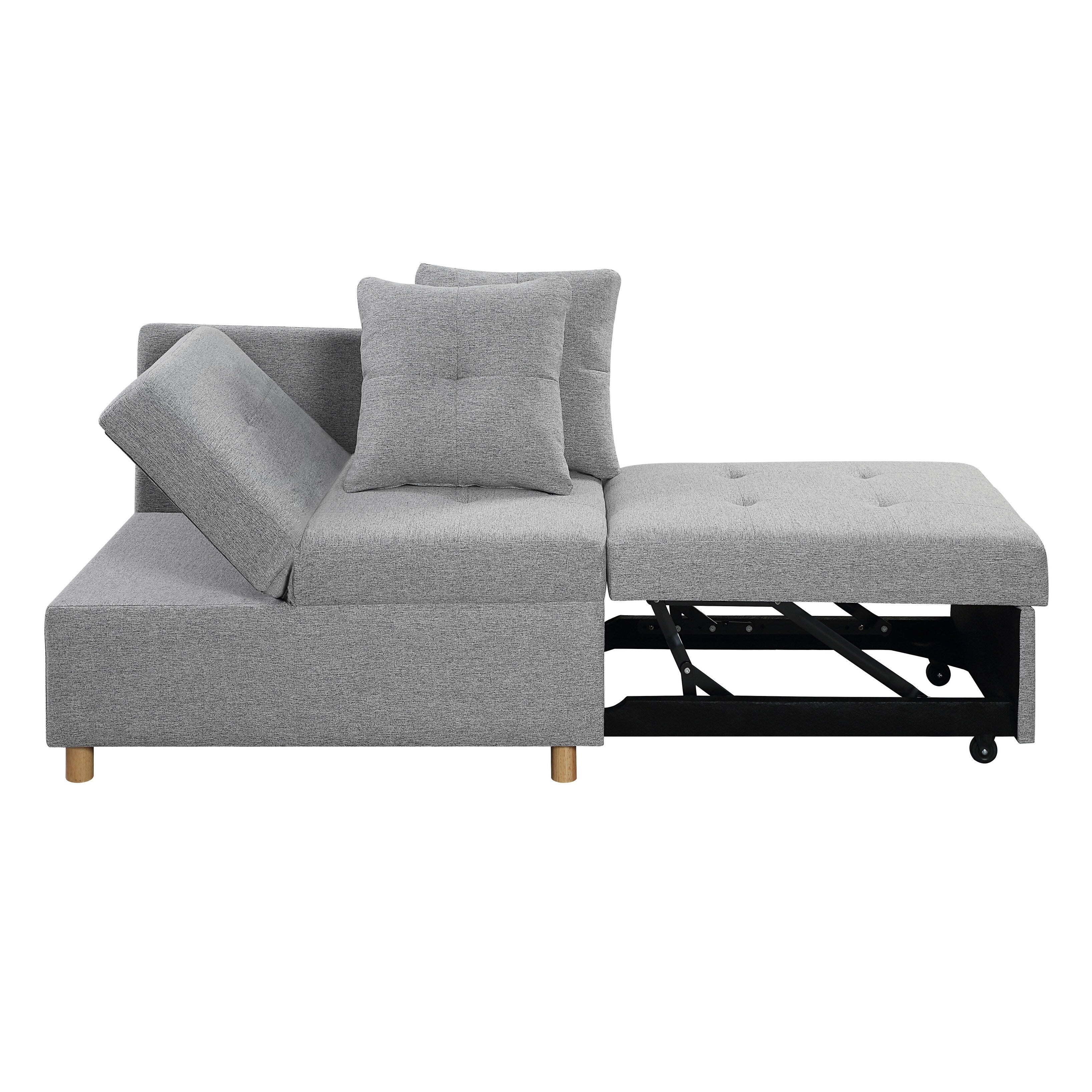 Canapé-lit convertible 4 en 1 avec dossier réglable