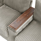 Canapé 4 places en velours côtelé