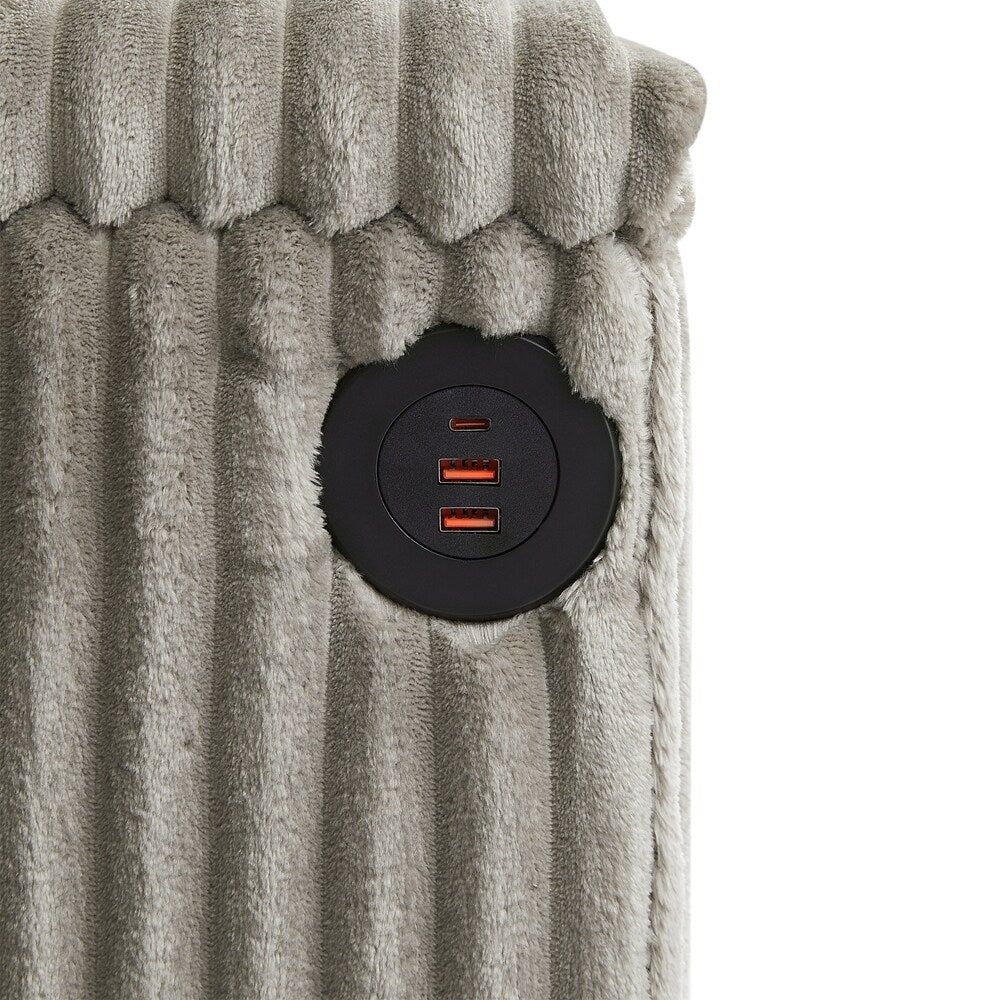 Canapé 4 places en velours côtelé