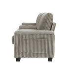 Canapé 4 places en velours côtelé