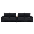 Canapé 4 places en velours côtelé