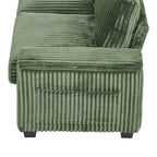 Canapé 4 places en velours côtelé