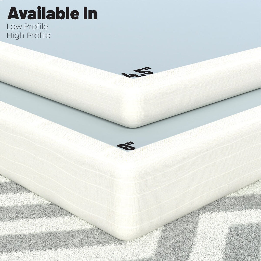 Sommier/sommier de 4,5 et 8 pouces, assemblage simple et facile, structure en bois robuste et durable pour soulager la pression