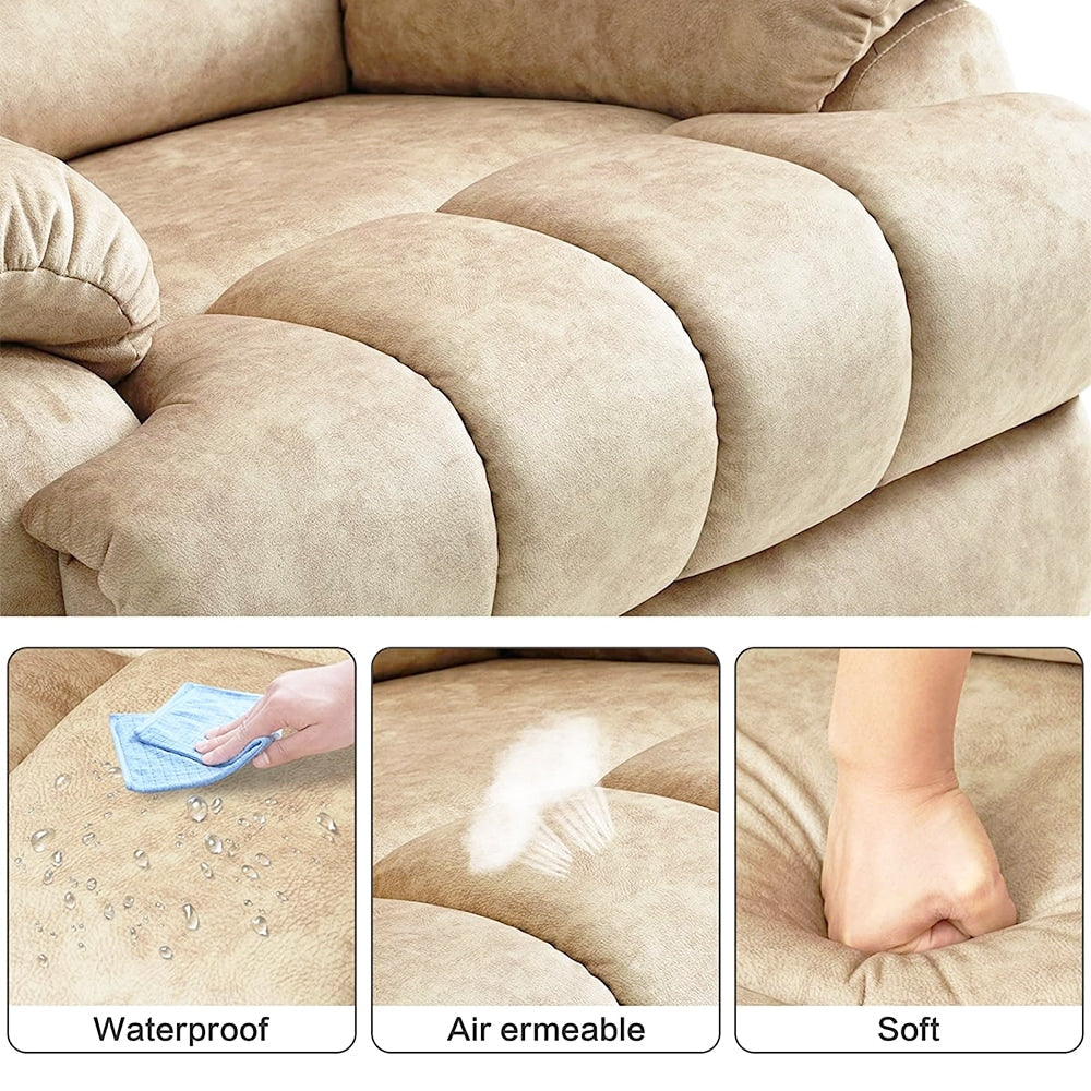 Fauteuil inclinable manuel surdimensionné 41 W, canapés inclinables extra larges