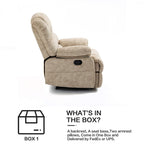 Fauteuil inclinable manuel surdimensionné 41 W, canapés inclinables extra larges