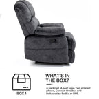 Fauteuil inclinable manuel surdimensionné 41 W, canapés inclinables extra larges