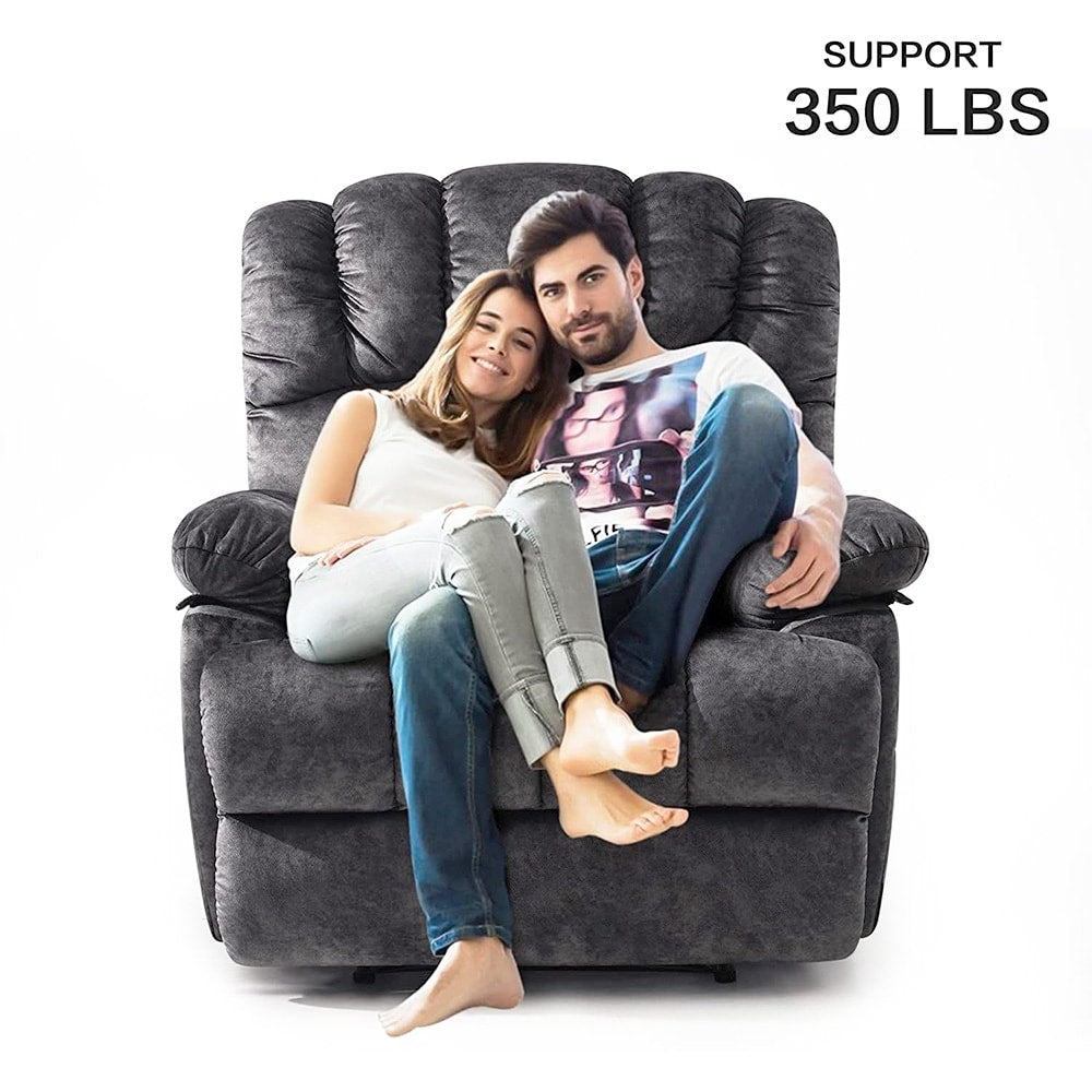 Fauteuil inclinable manuel surdimensionné 41 W, canapés inclinables extra larges