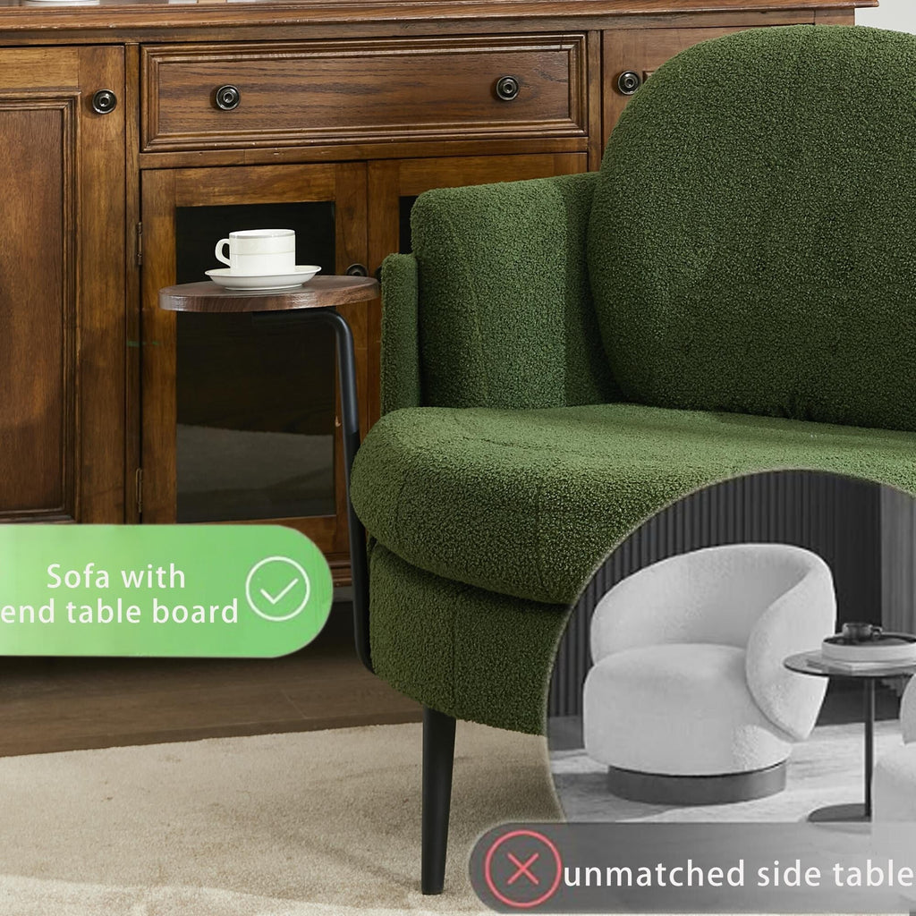 Fauteuil simple 42,5 avec repose-pieds mobile en forme de croissant