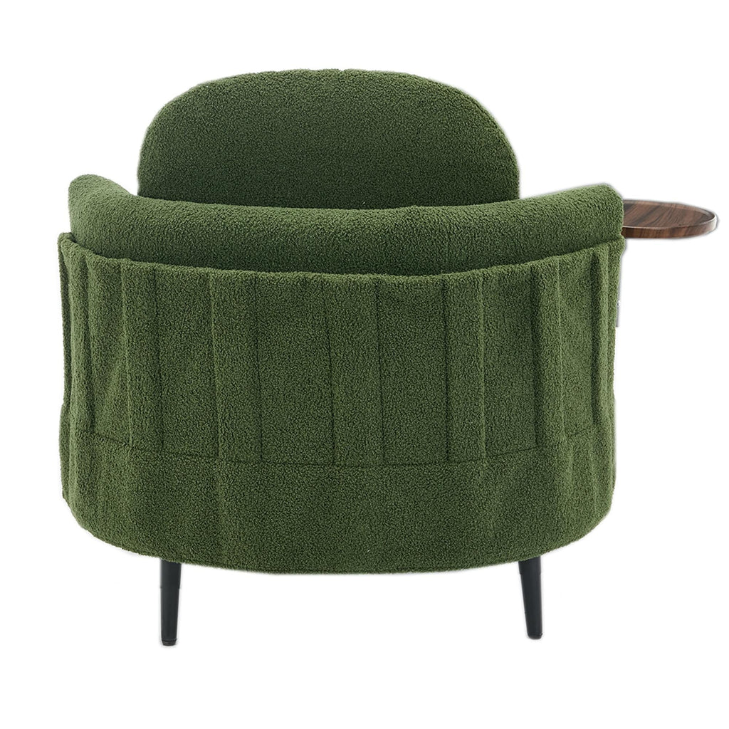 Fauteuil simple 42,5 avec repose-pieds mobile en forme de croissant