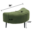 Fauteuil simple 42,5 avec repose-pieds mobile en forme de croissant