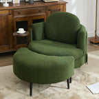 Fauteuil simple 42,5 avec repose-pieds mobile en forme de croissant