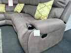 Fauteuil inclinable Kester en tissu gris lavable
