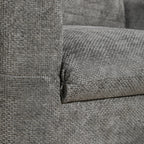 Canapé simple 42 x 33, fauteuil à assise large, chargeur double port, design capitonné et à traction, mousse haute densité