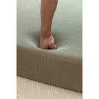 Canapé-lit 2 places en velours côtelé 47,63 avec oreiller, matelas de sol et dossier pour salon